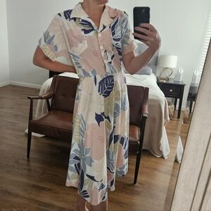 California 80s Vintage Midi Dress